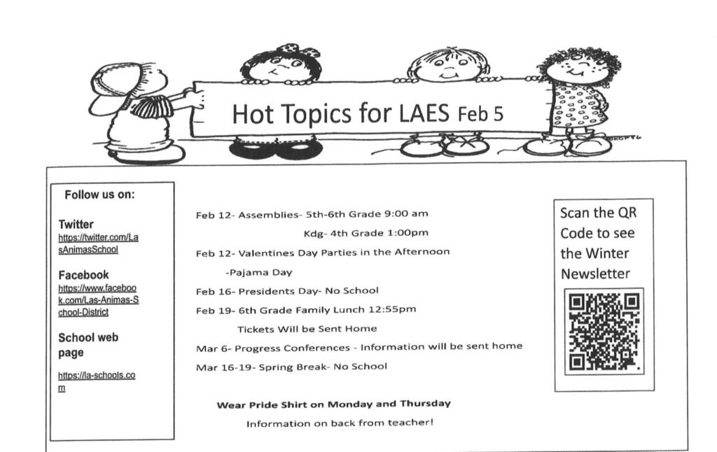 LAES Hot Topics for 2/5