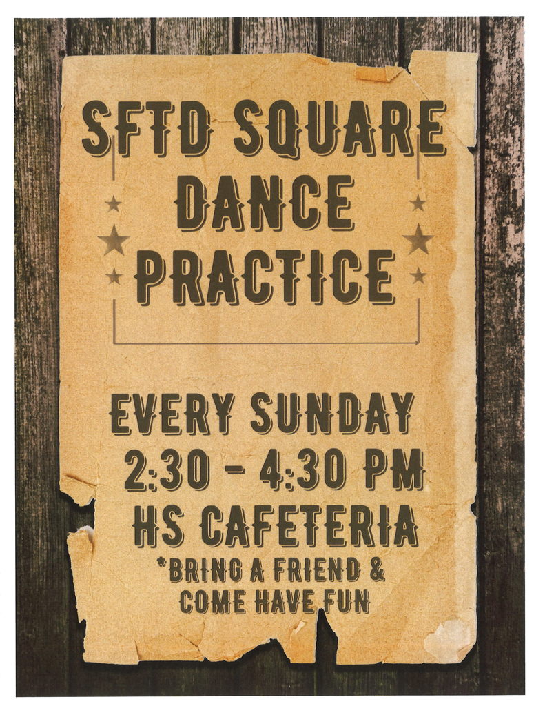 SFTD square dance flyer 
