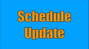schedule update for JH wrestling 