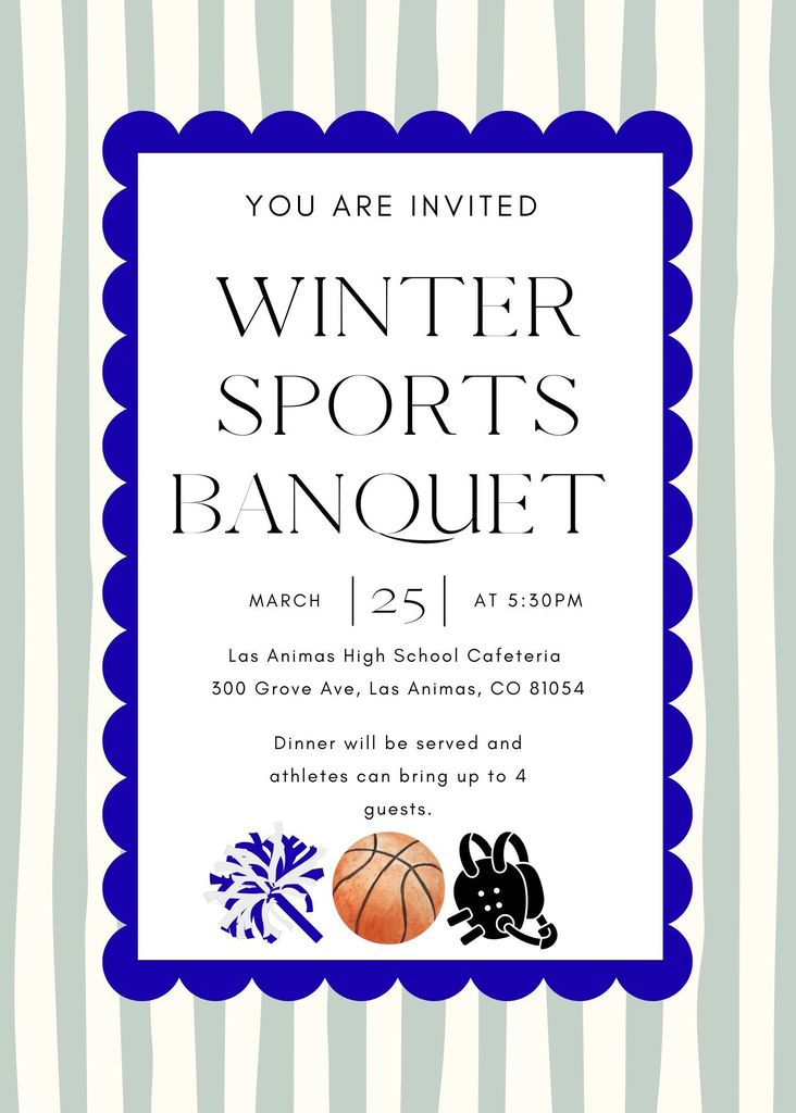 winter sports banquet reminder