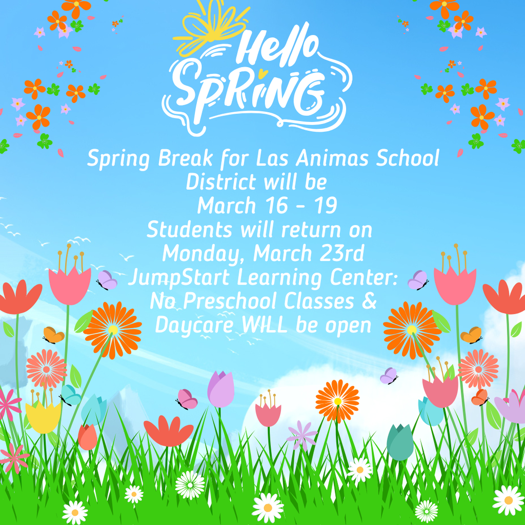 spring break flyer with dates 
