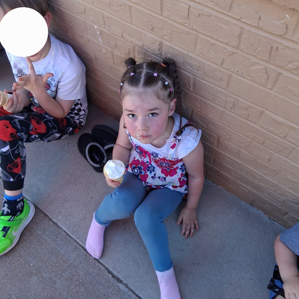 Pics of daycare enjoying free DQ ice cream 
