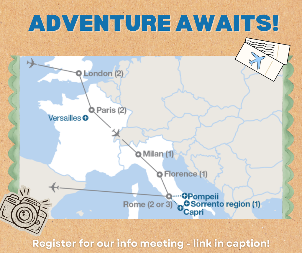 Map of LA Travel’s next trip 