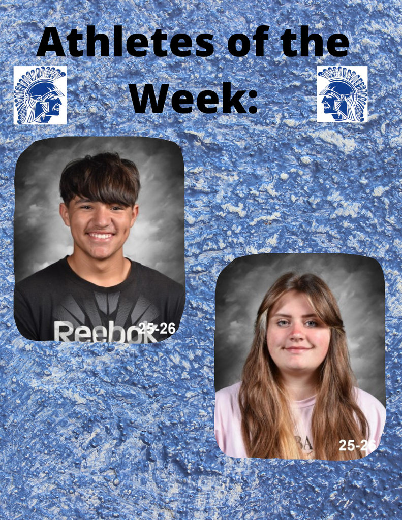 athletees of the week for track flyer
