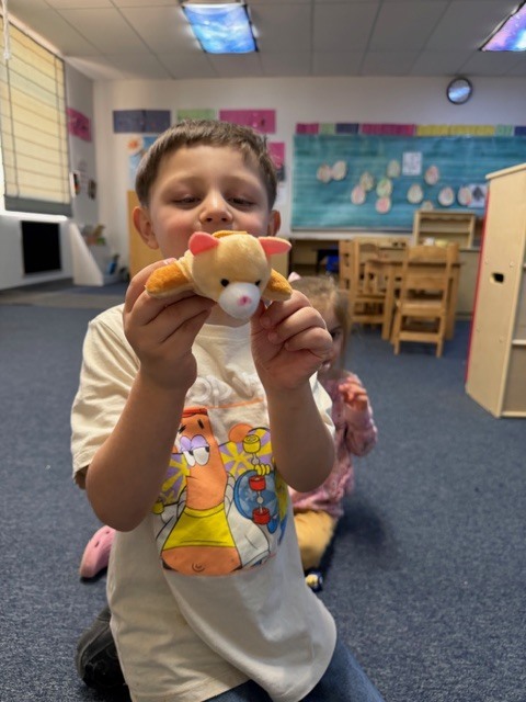 Pics of preschool class "adopting" a pet