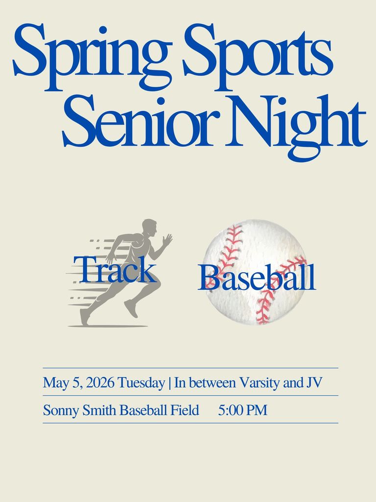spring senior night flyer