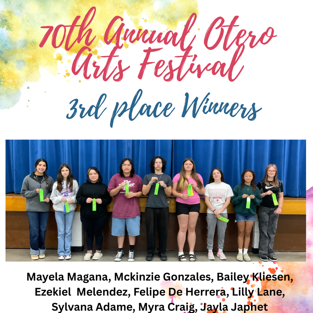 Otero Art Festival winner pictures from the jh/hs