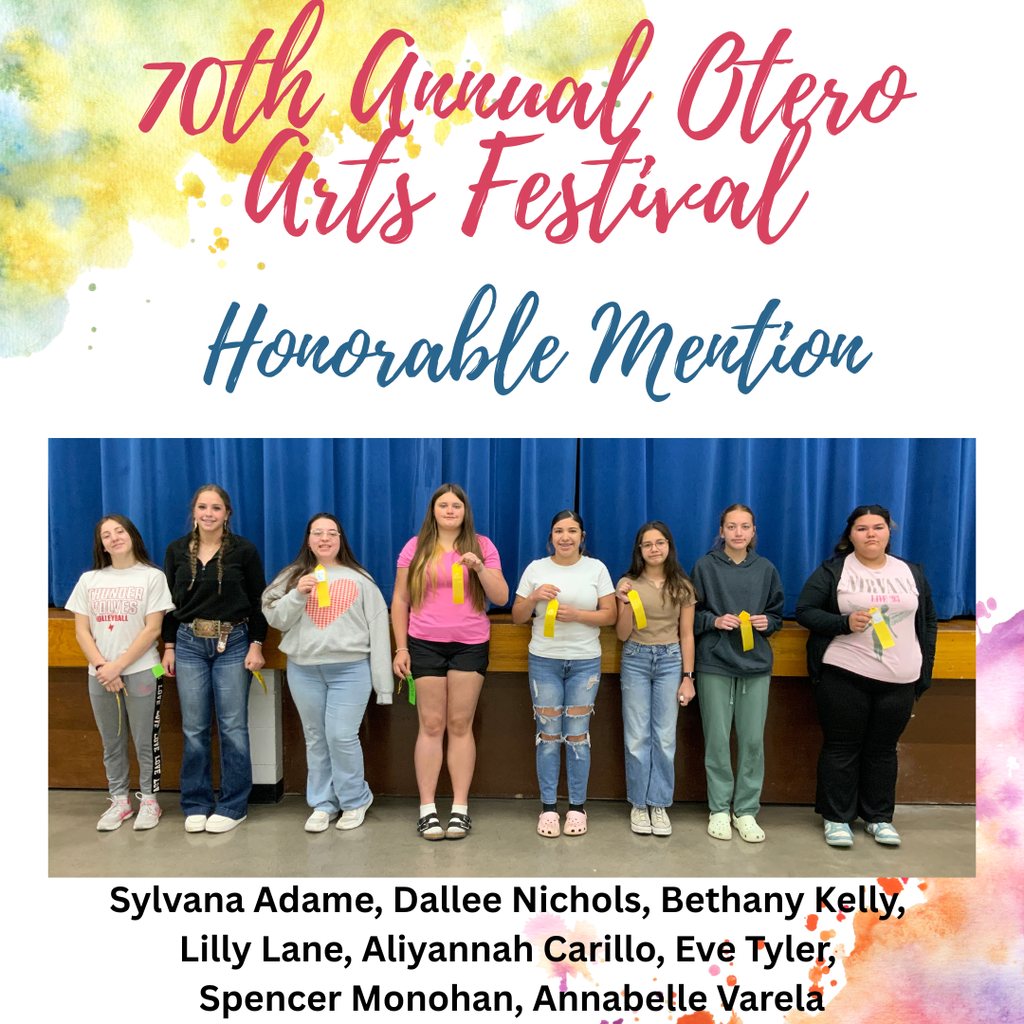 Otero Art Festival winner pictures from the jh/hs