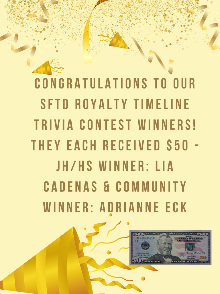 SFTD trivia contest winners