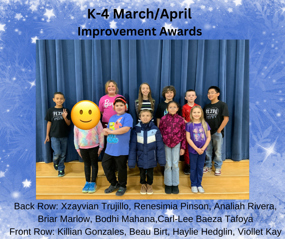 K-4 improvement awards flyer