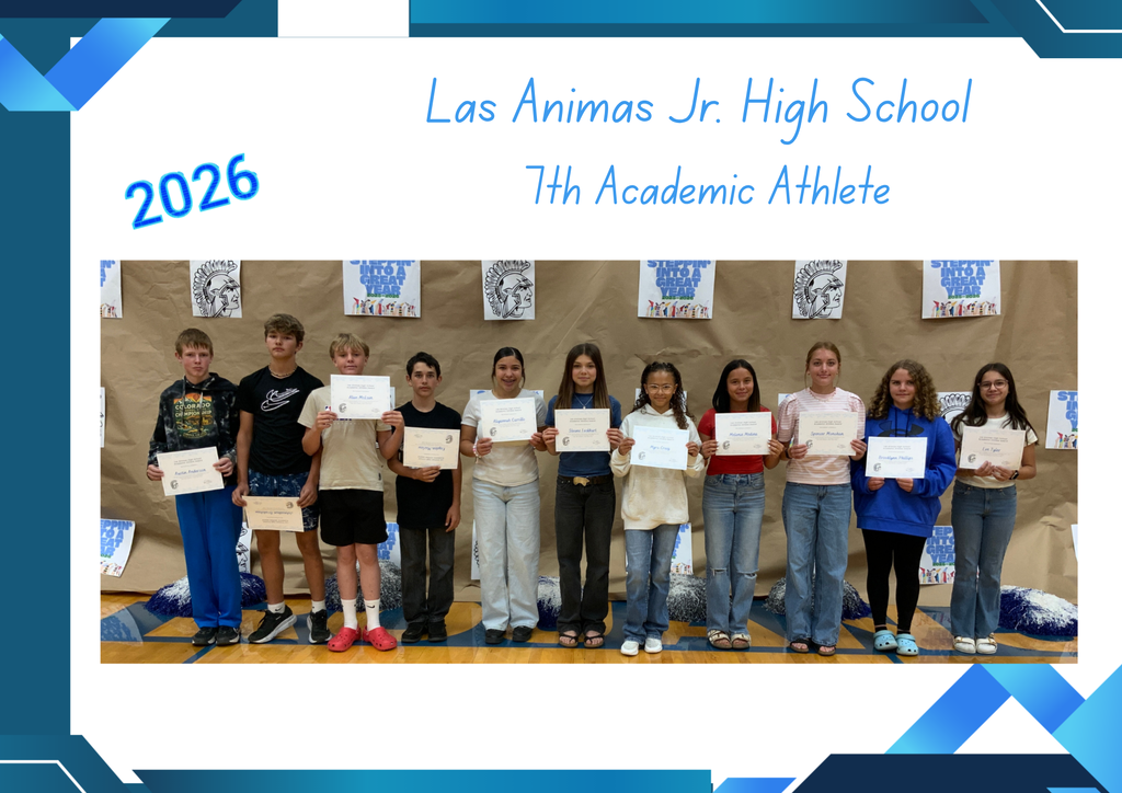 Las Animas Jr. High End of Year Awards: 