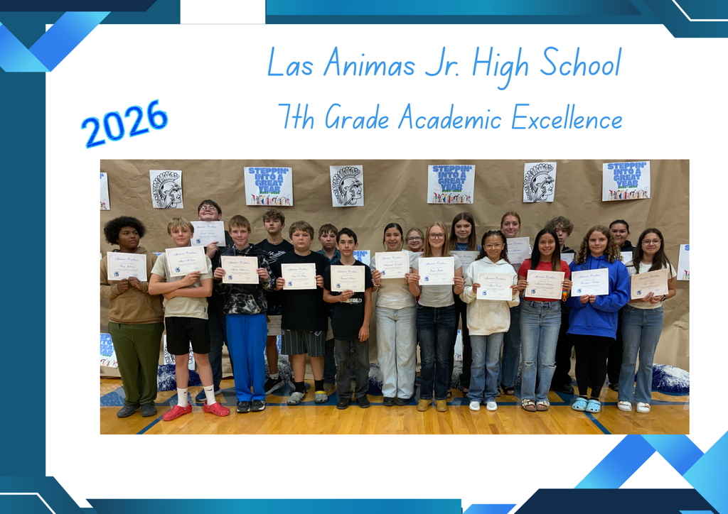 Las Animas Jr. High End of Year Awards: 