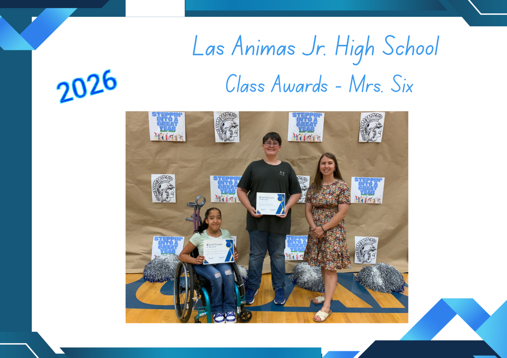 Las Animas Jr. High End of Year Awards: 