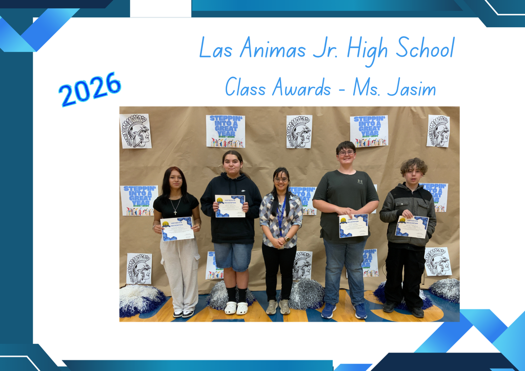 Las Animas Jr. High End of Year Awards: 