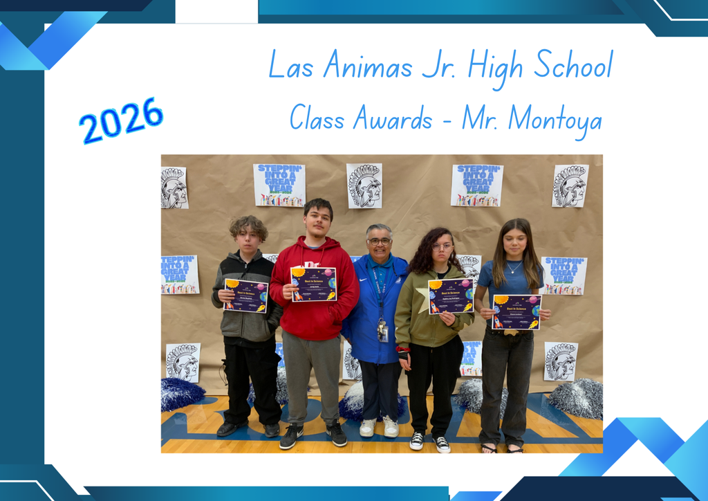 Las Animas Jr. High End of Year Awards: 