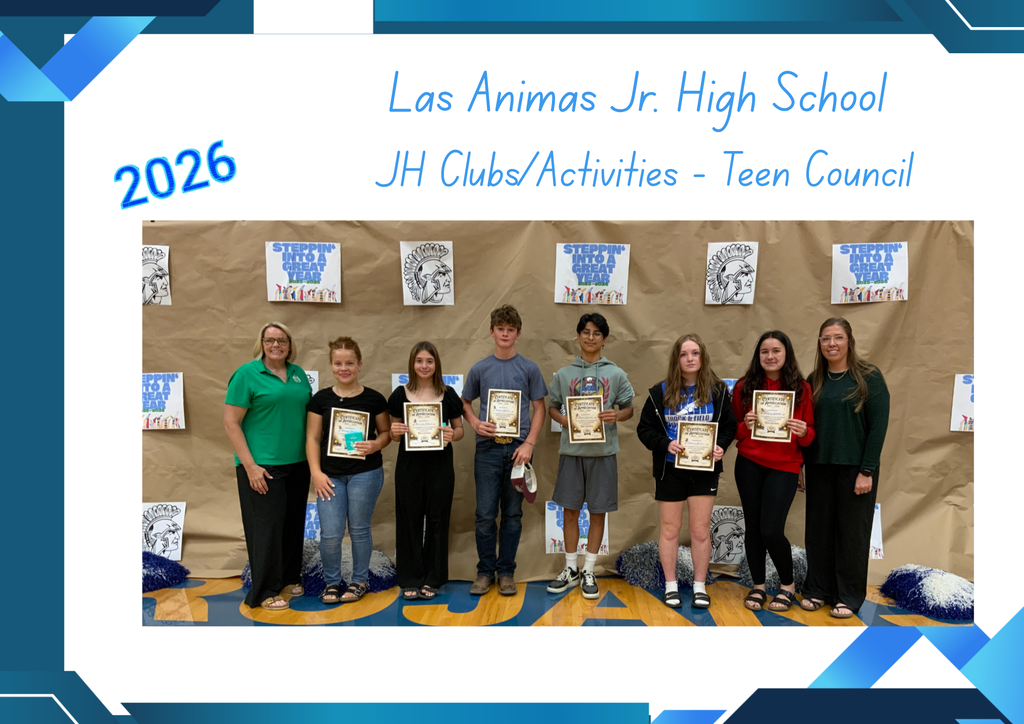 Las Animas Jr. High End of Year Awards: 