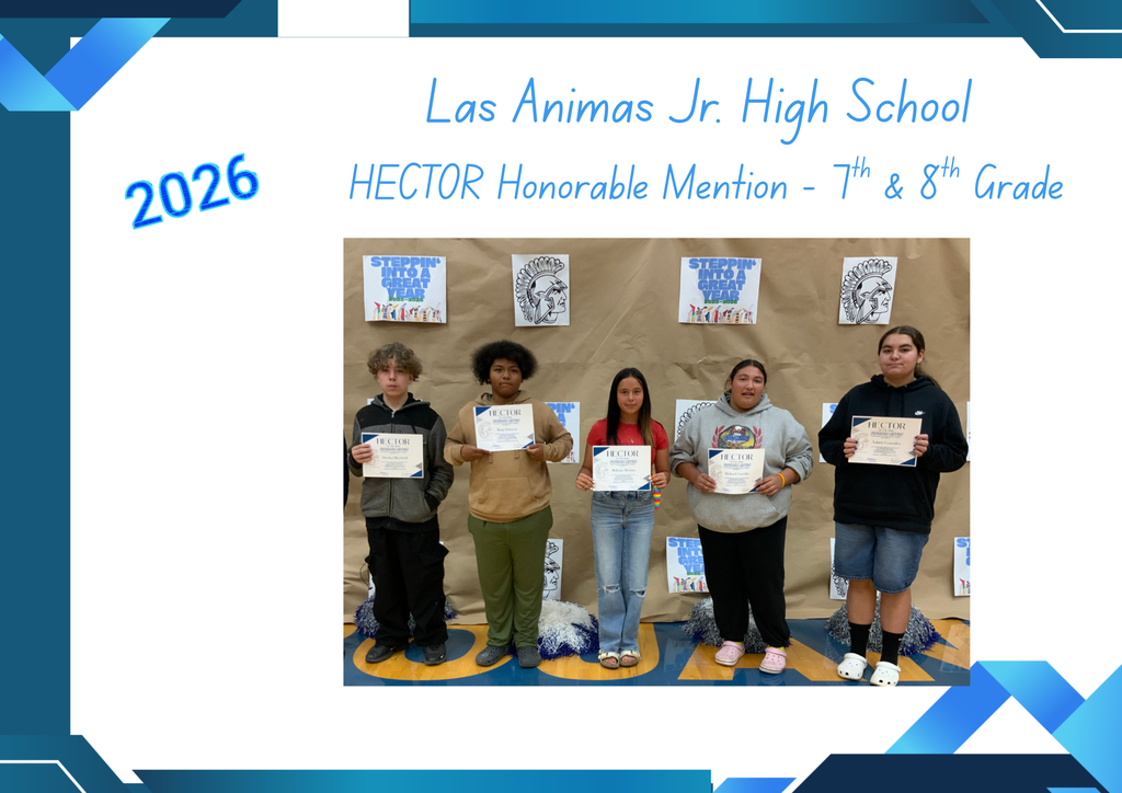 Las Animas Jr. High End of Year Awards: 