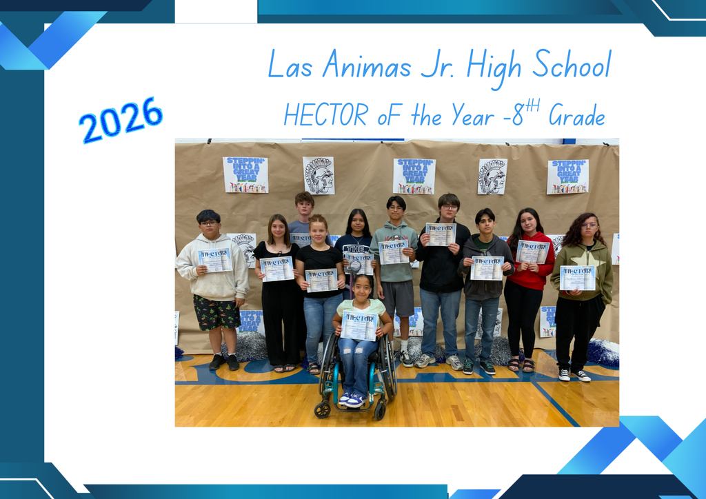 Las Animas Jr. High End of Year Awards: 