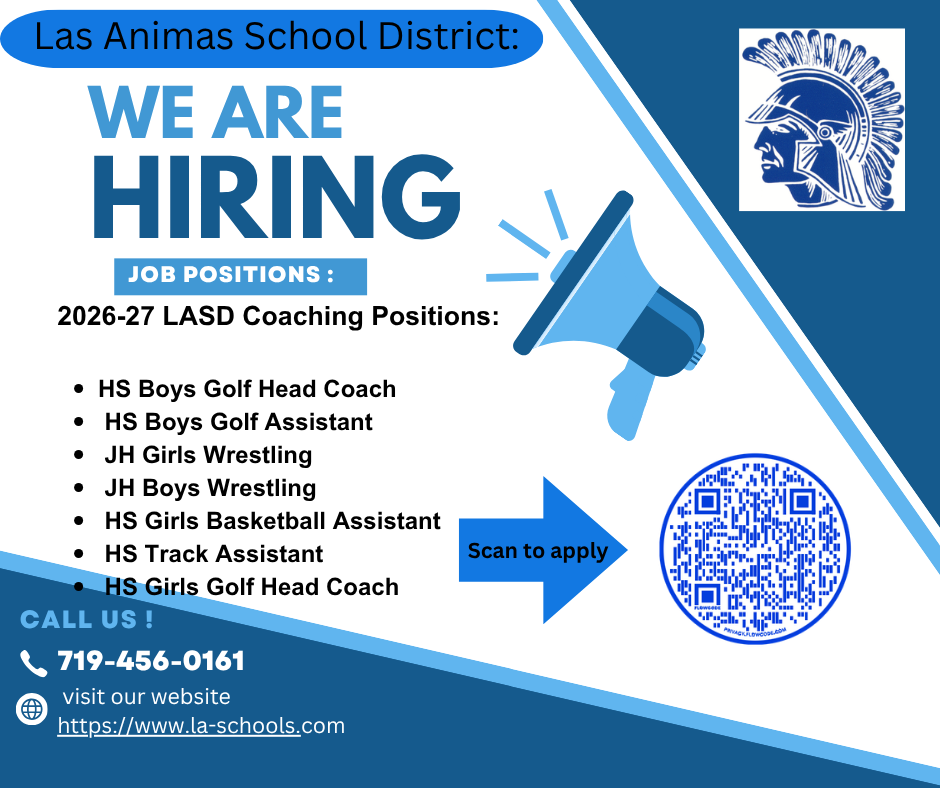 Flyer for open coaching positions at LASD