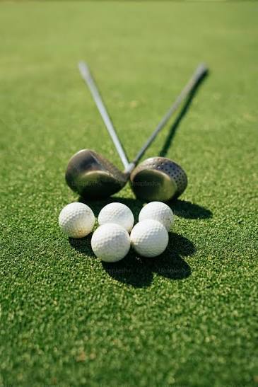 Golf clubs and balls pic
