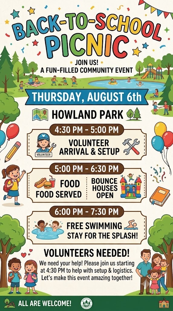 Back to school picnic flyer