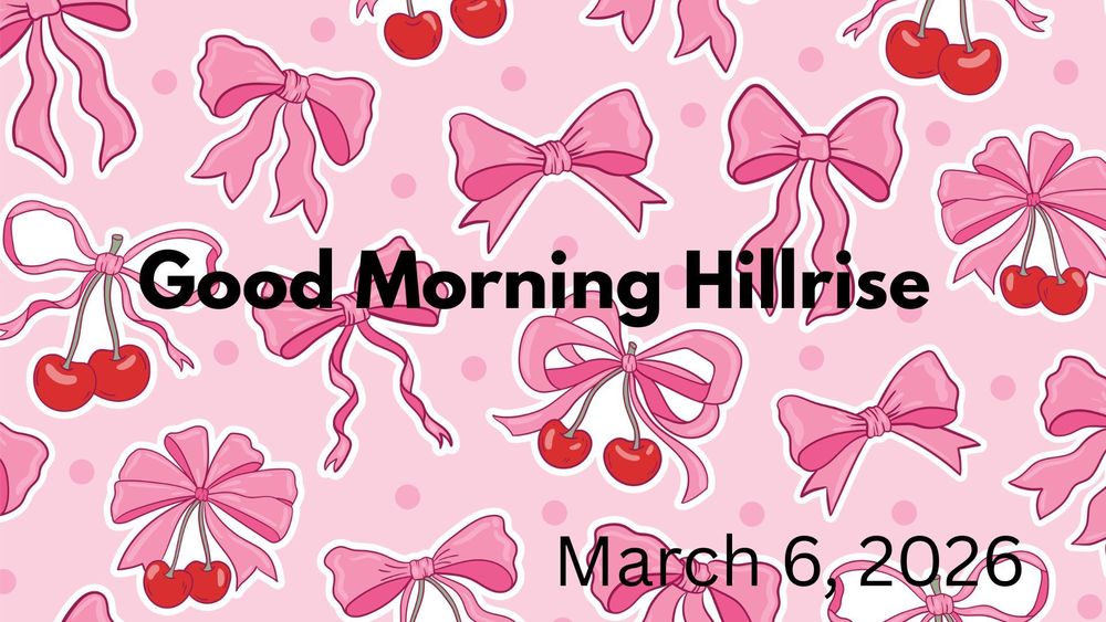 Announcements March 6, 2026