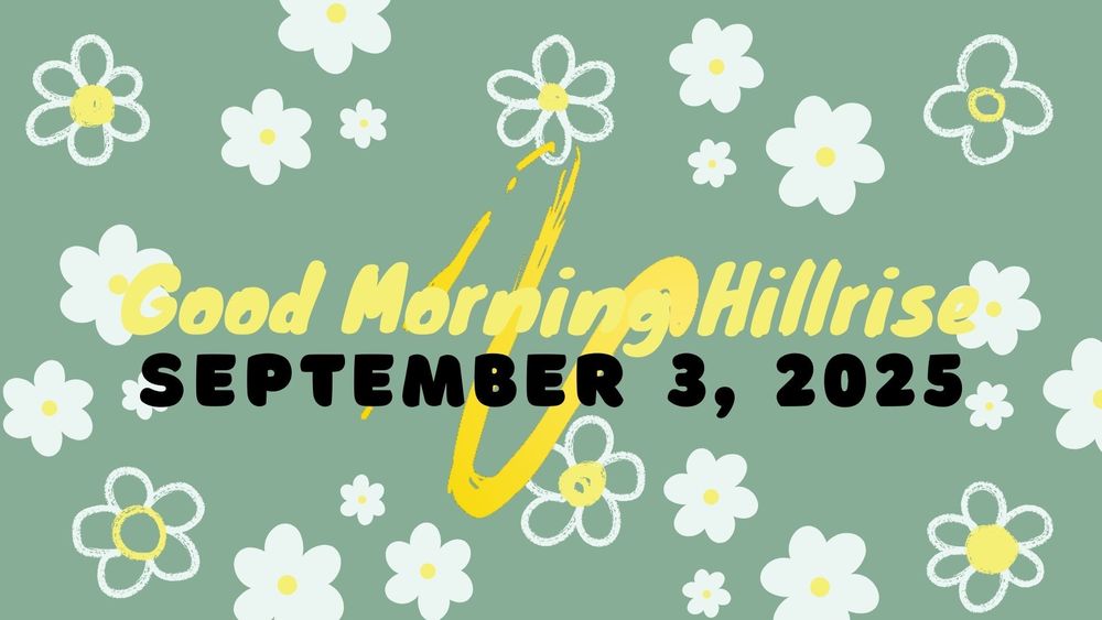 Announcements September 3, 2025