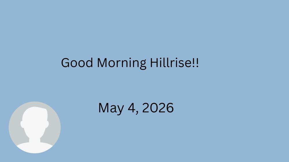 Announcements May 4, 2026