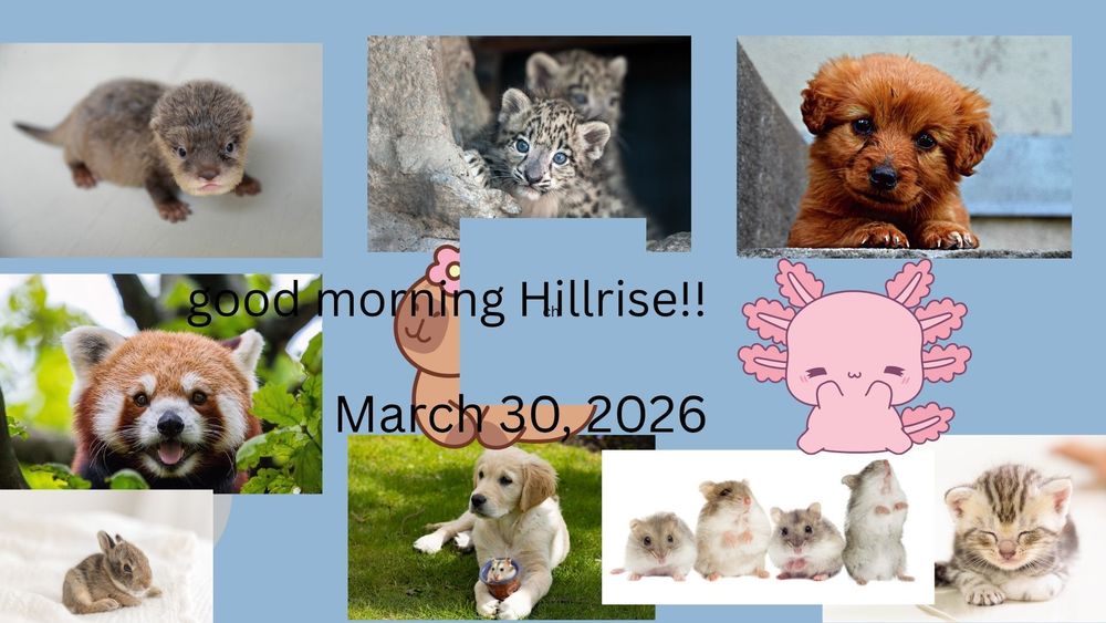 Announcements March 30, 2026