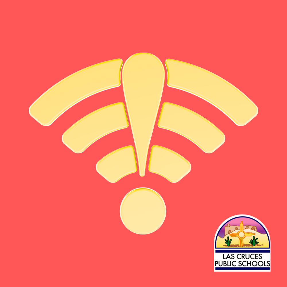 orange and yellow graphic with network outage icon