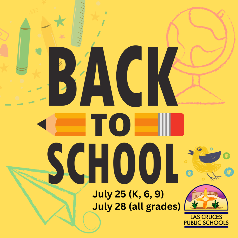 Yellow back to school graphic