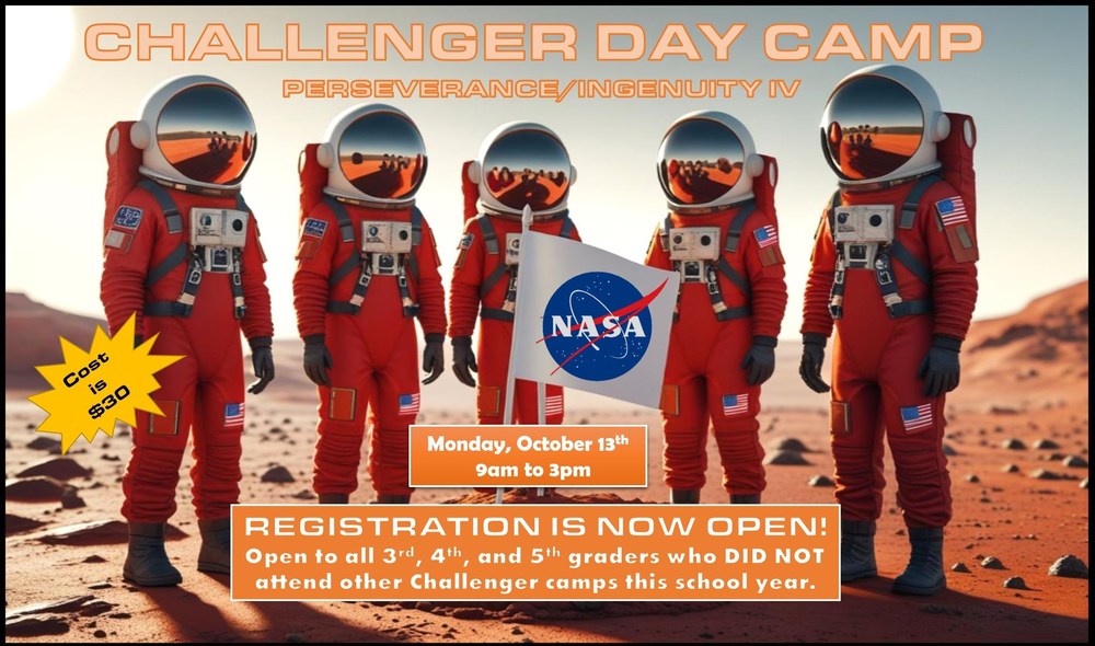 Challenger Learning Center of Las Cruces Percy IV Camp Registration, 3rd to 5th Grade on Oct. 13th, 2025