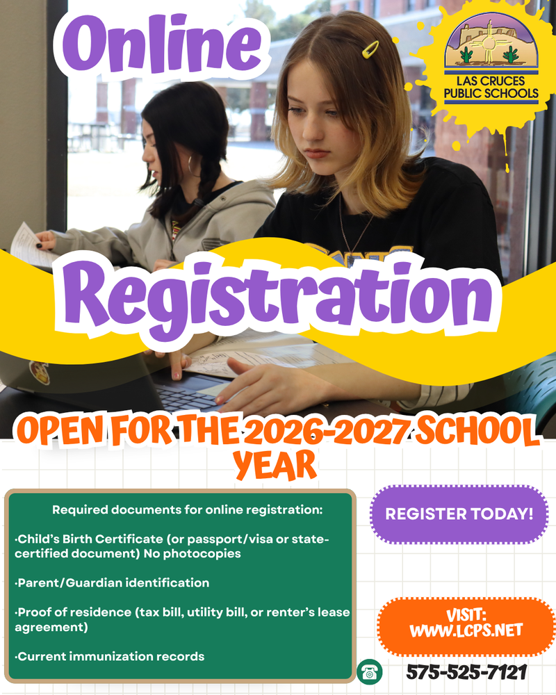 Register your Child Today for the 2026-2027 School Year 
