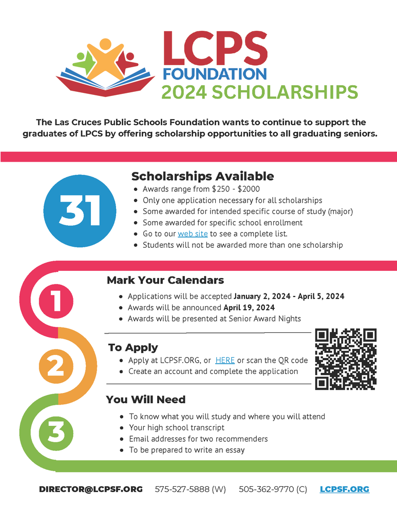 Window to Submit Application for 2024 LCPS Foundation Scholarships Closes April 5