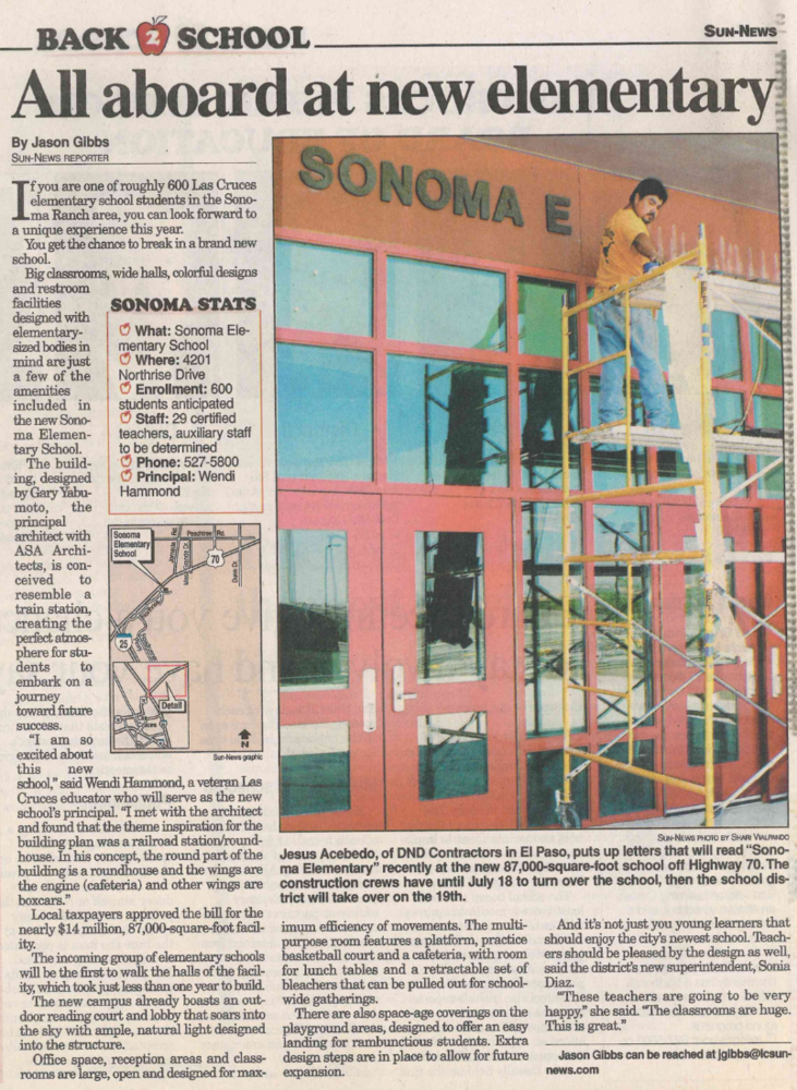 Flashback Friday: Sonoma Elementary celebrates 20 years
