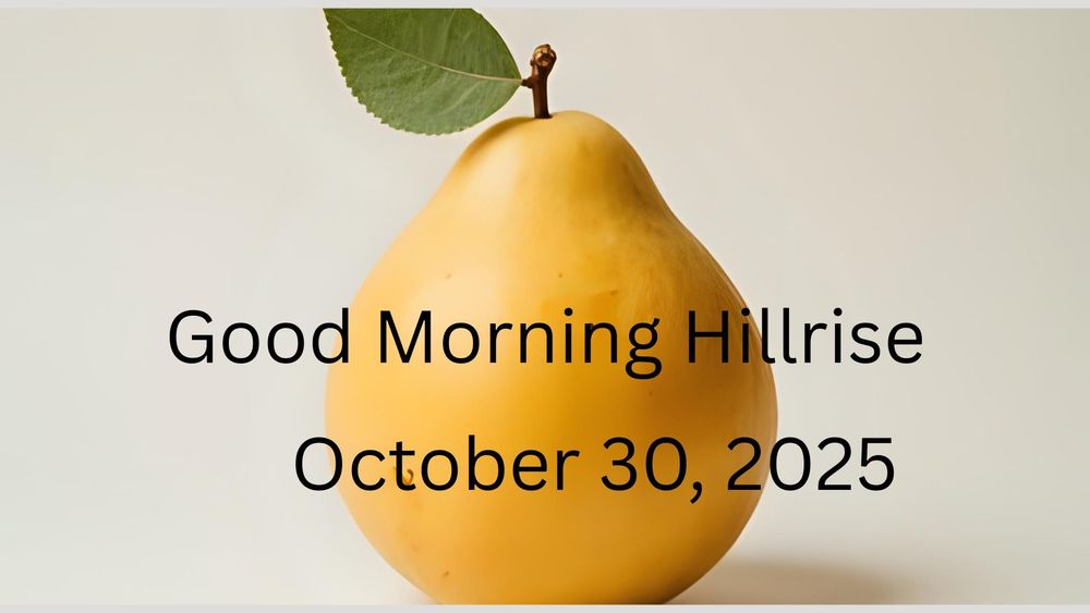 Announcements October 30, 2025