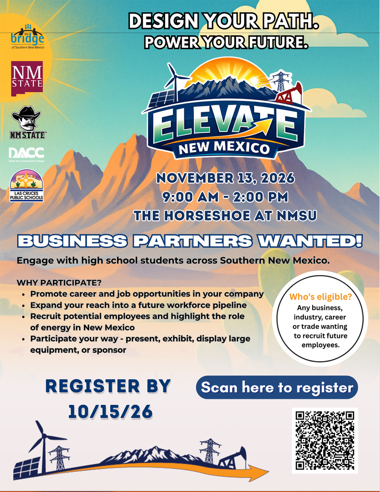 LCPS, NMSU Invite Businesses to Register for Elevate New Mexico: Energy + Career Expo