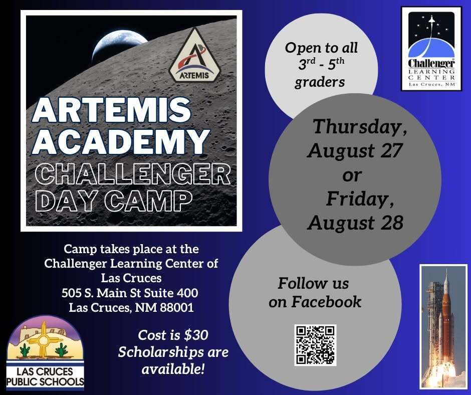 Ready for a Mission to Space? Join the Artemis Academy Challenger Day Camp!
