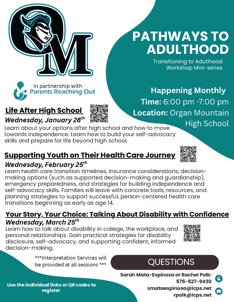 Pathways to Adulthood: Transitioning to Adulthood Workshop Mini-Series