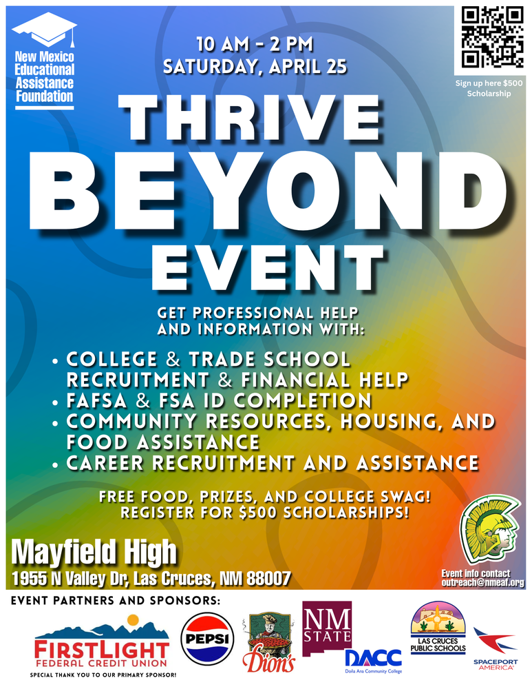 Las Cruces Public Schools to Host ‘Thrive Beyond’ Event for High School Juniors and Seniors