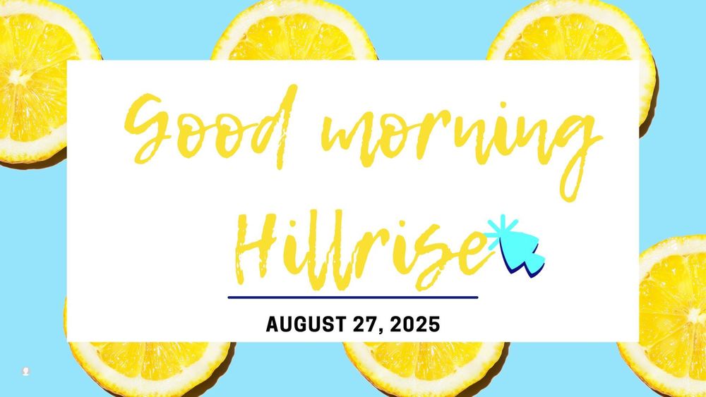Announcements August 27, 2025