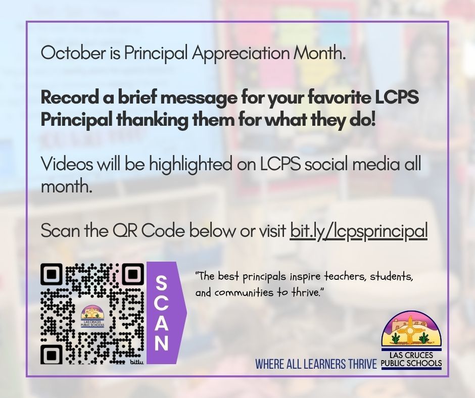 October is Principal Appreciation Month, and we invite you to join us in celebrating the incredible leaders who guide our schools each day.
