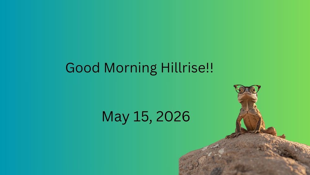 Announcements May 15, 2026