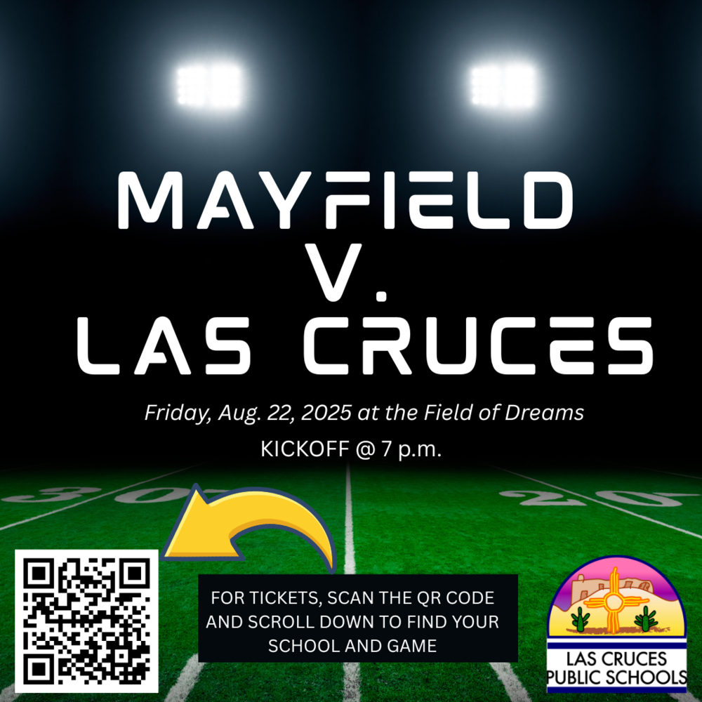 football gridiron with game information