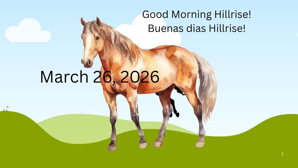 Announcements March 26, 2026