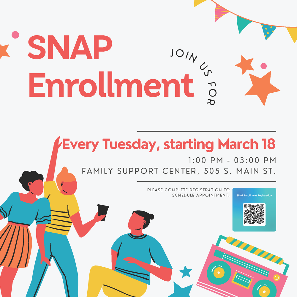 📢 Public Announcement: SNAP Enrollment Assistance Available!