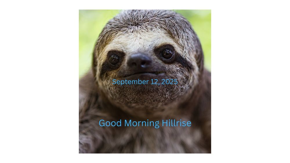 Announcements September  12, 2025