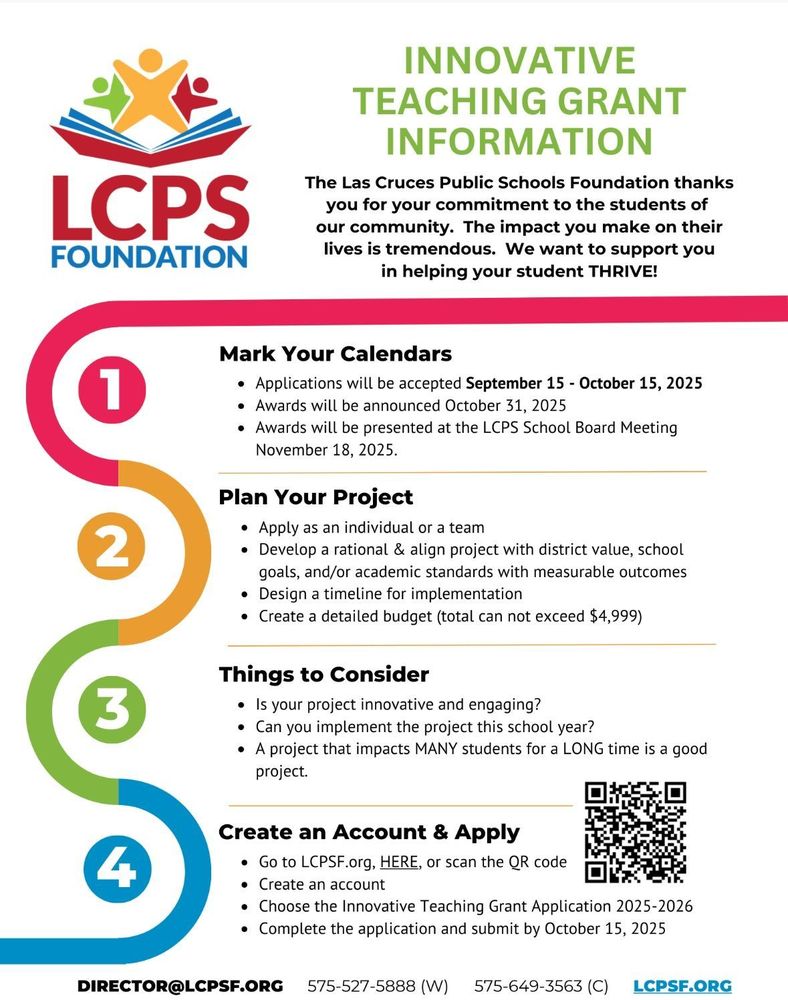 Grant Opportunity for LCPS Educators