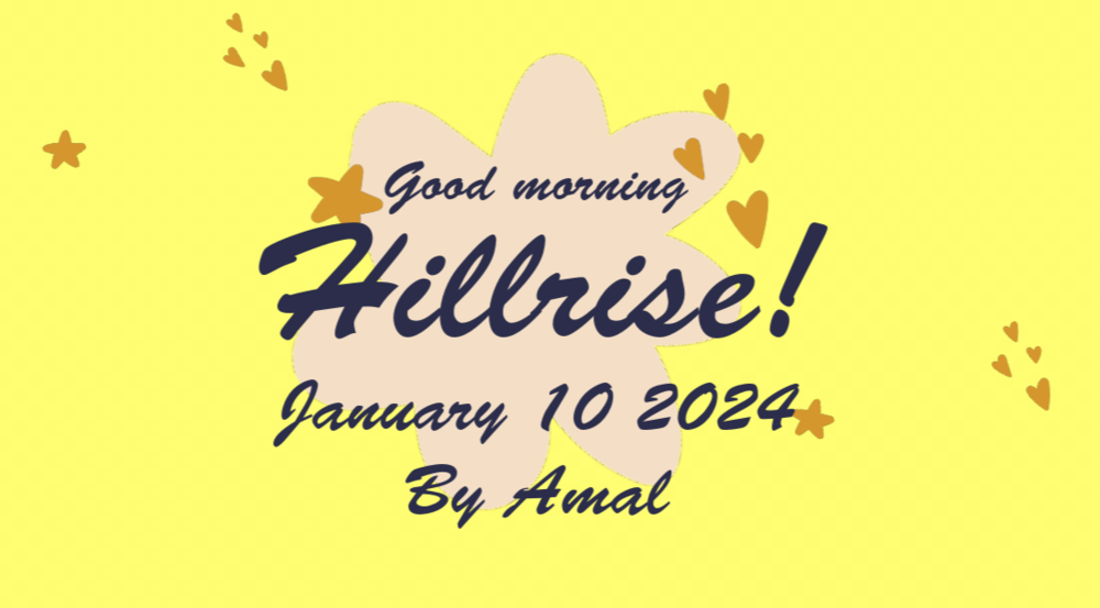Announcements January 10, 2024