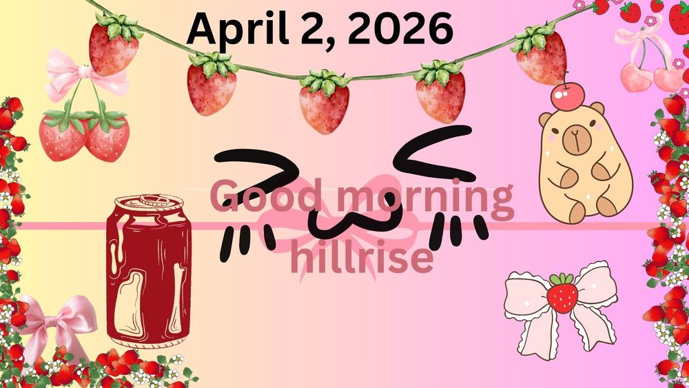 Announcements April 2, 2026